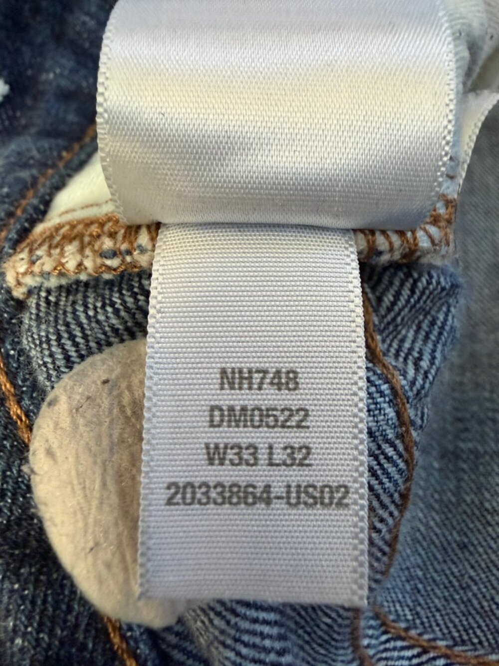 Madewell Men Japanese Selvedge Raw Indigo Relaxed Straight Jeans W33 L32 - Picture 10 of 15